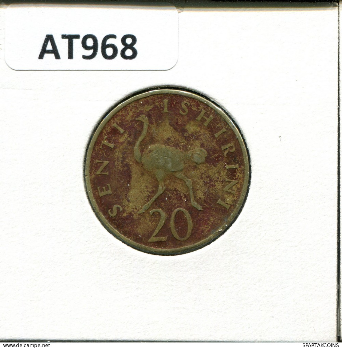 20 SENTI 1975 TANSANIA TANZANIA Münze #AT968.D - Tanzanie