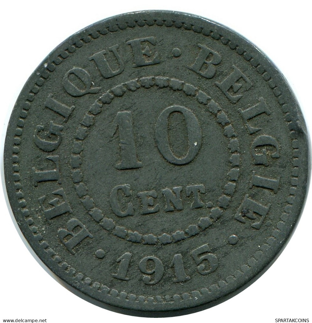 10 CENTIMES 1915 DUTCH Text BÉLGICA BELGIUM Moneda #BA412.E - 10 Centimes