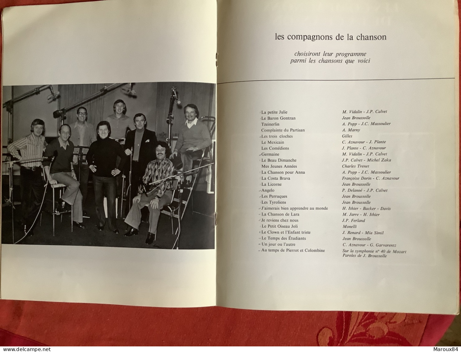 Ouvrage ,les Compagnons De La Chanson,dédicace Aznavour - Programmes