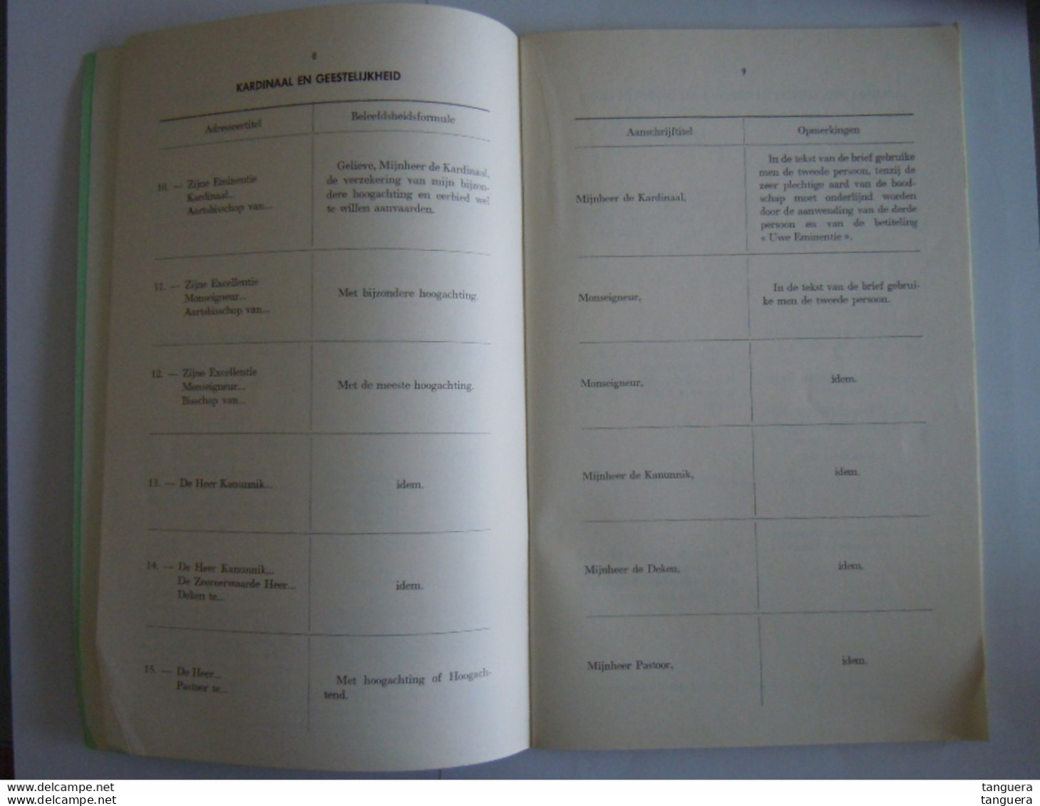 Boekje 1968 Protocolaire Formulieren Dienst Van Het Protocol Ministerie Van Buitenlandse Zaken En Buitenlandse Handel - Practical