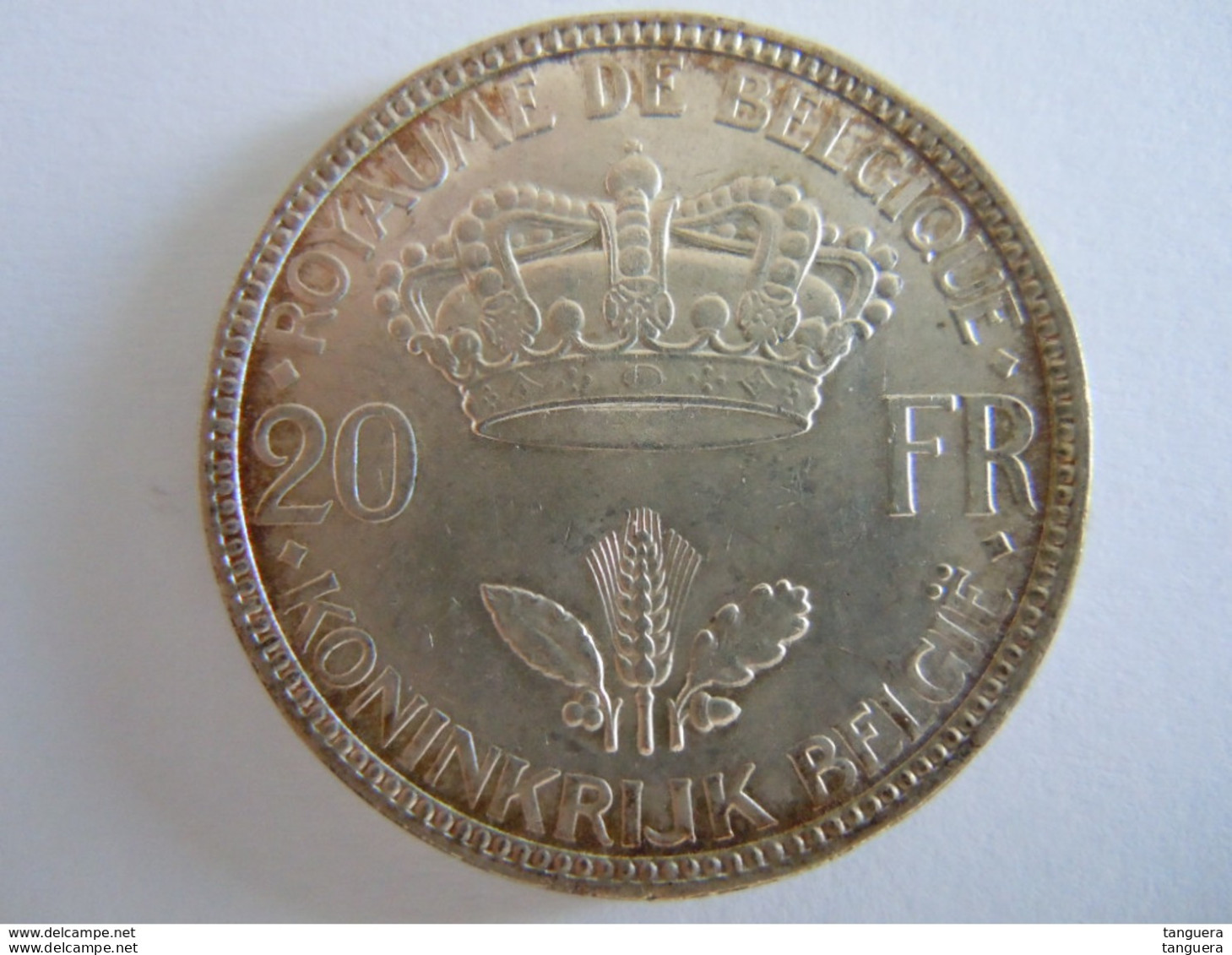 België Belgique Leopold III 20 Fr 1935 Frans Nederlands Pos A Argent - 20 Francs