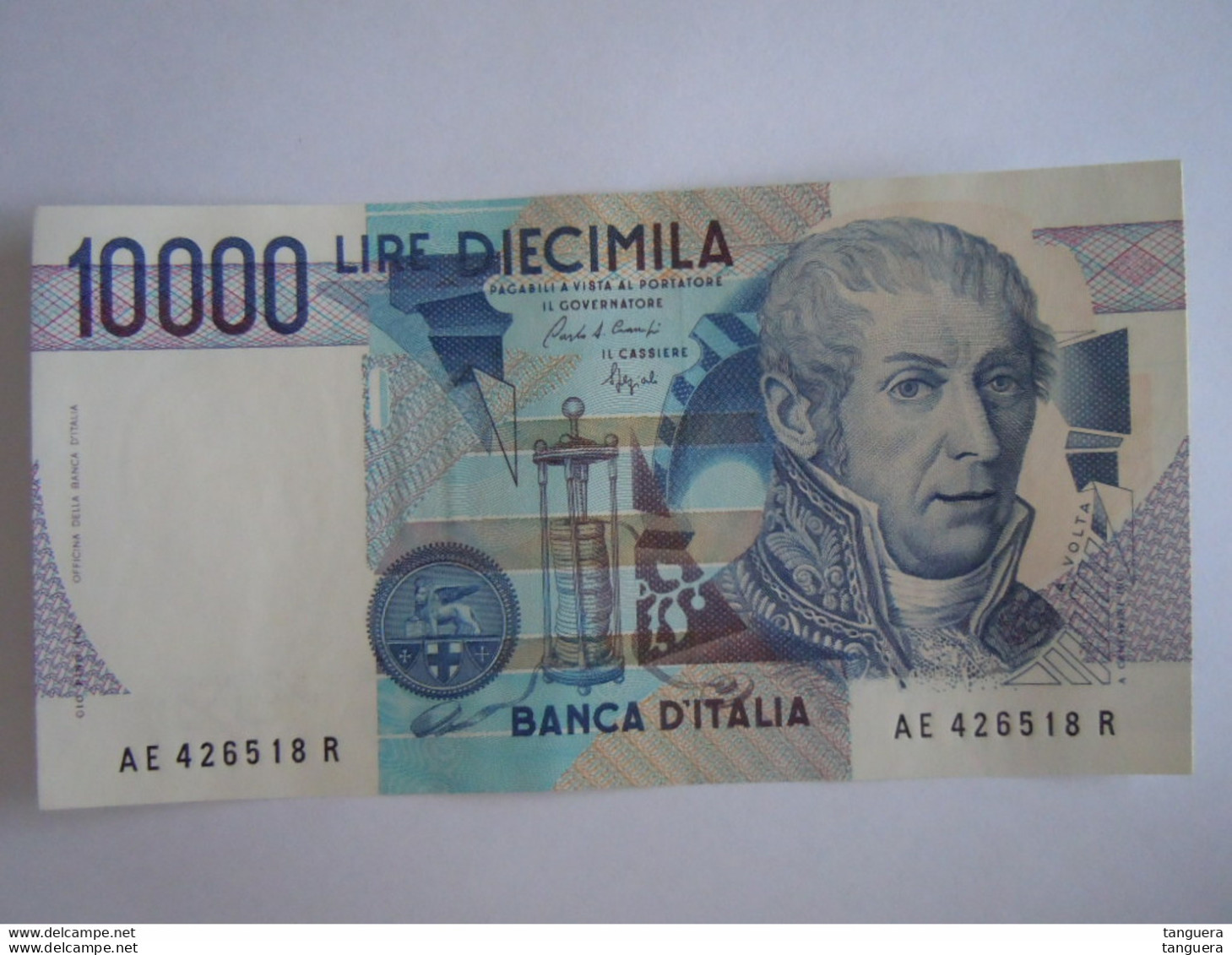 Italia Italie 10000 Lire Volta 8 Billets Consécutivement AE 426512 R à AE 426519 R Neuf - 10000 Lire