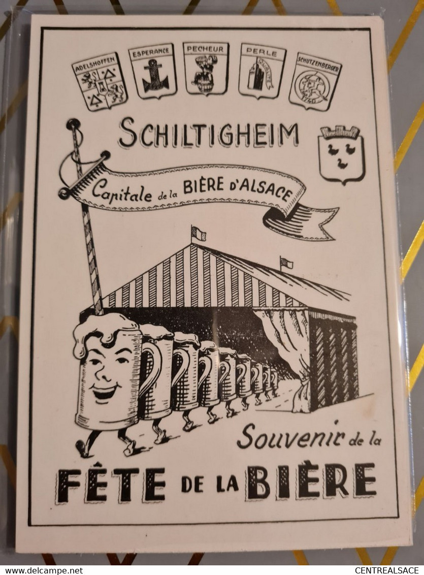 Carte SCHILTIGHEIM  Capitale De La Bière D'alsace  Souvenir Fête De La Bière - Schiltigheim