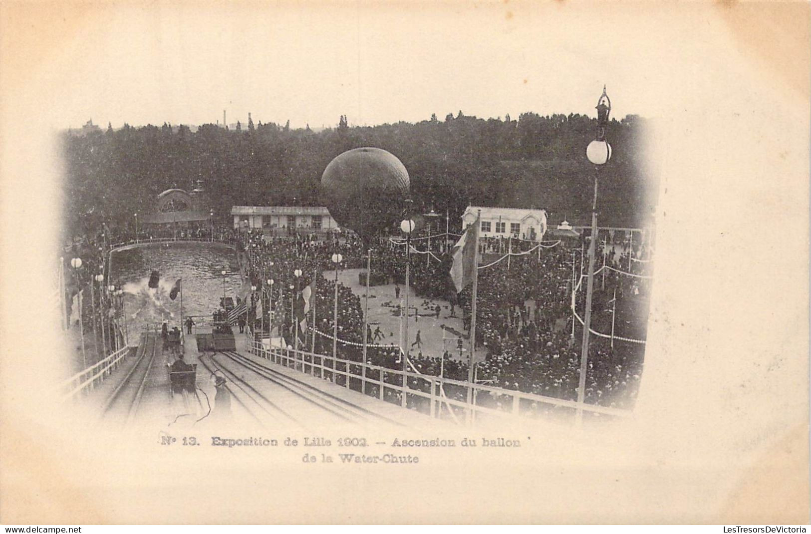 FRANCE - 59 - Lille - Exposition De Lille 1902 - Ascension Du Ballon De La Water-Chute - Carte Postale Ancienne - Lille