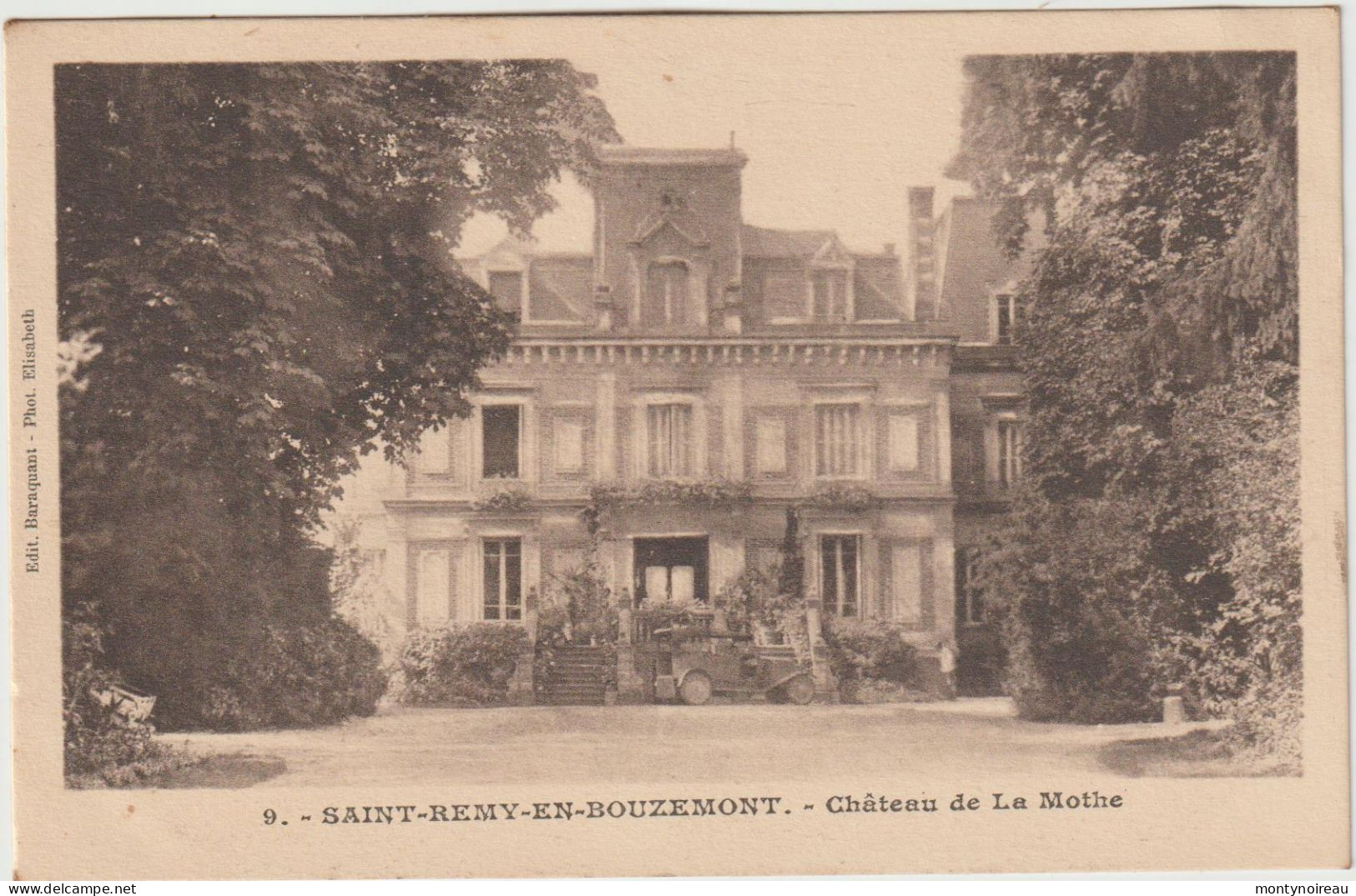 Dav : Marne :  SAINT  REMY En BOUZEMONT :  Château De La Motte - Saint Remy En Bouzemont
