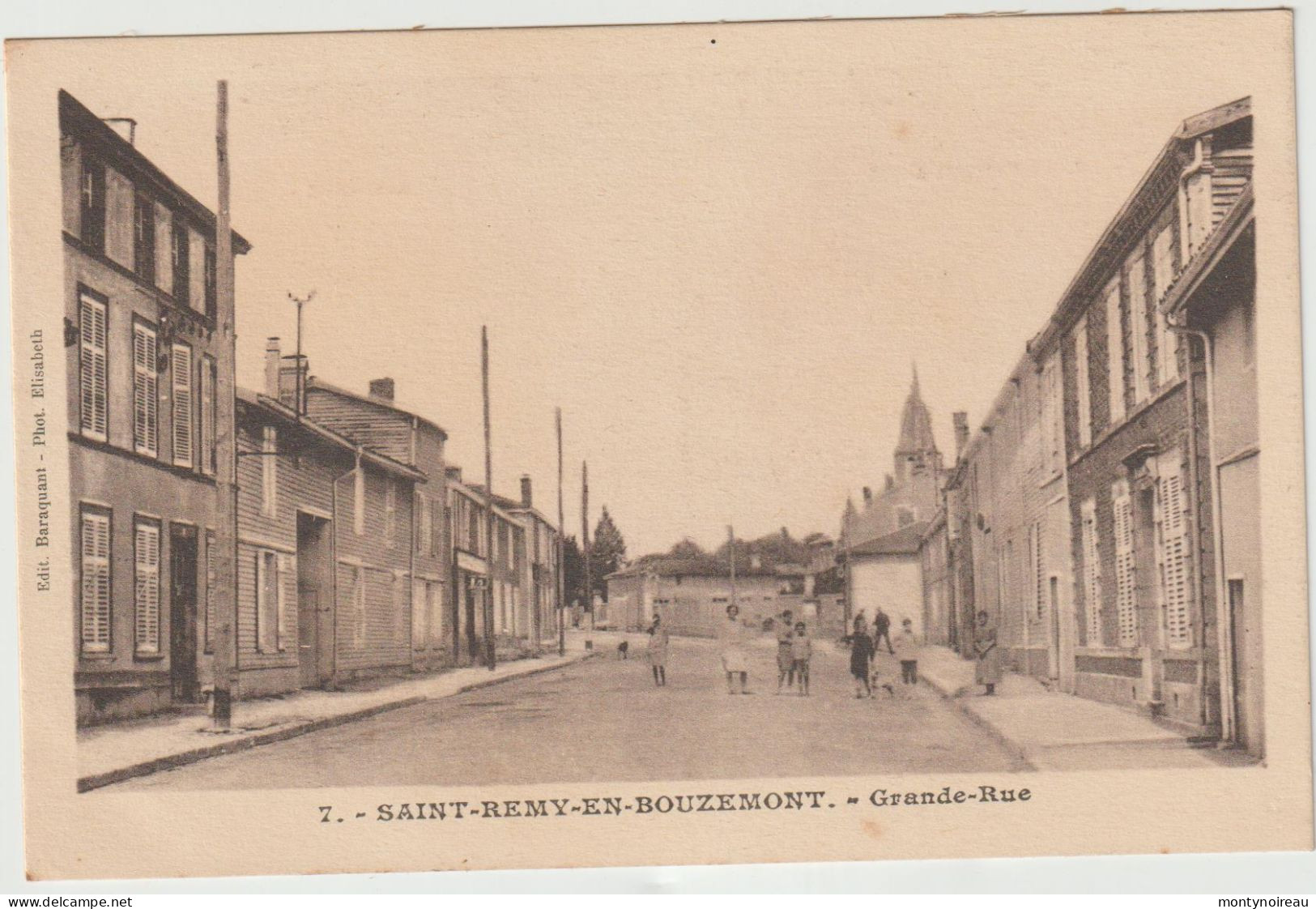 Dav : Marne :  SAINT  REMY En BOUZEMONT :  Grande  Rue - Saint Remy En Bouzemont