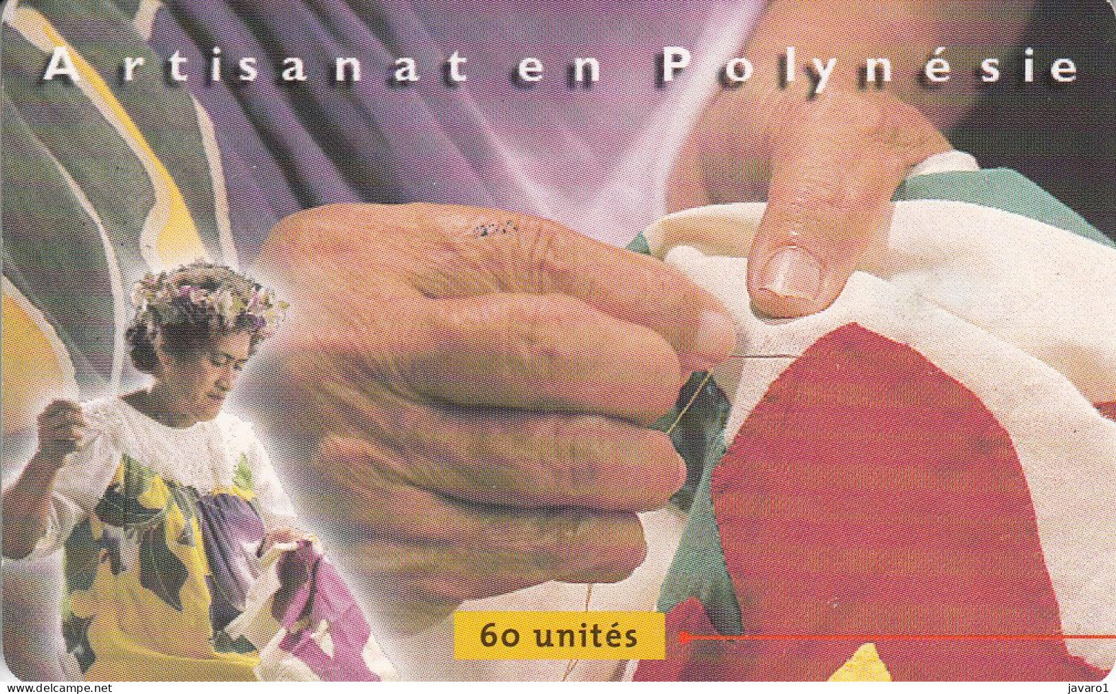 FR. POLYNESIA : FP088  60 Artisanat En Polynesie: Tifaifai ( Batch: A990638346) USED - Polynésie Française