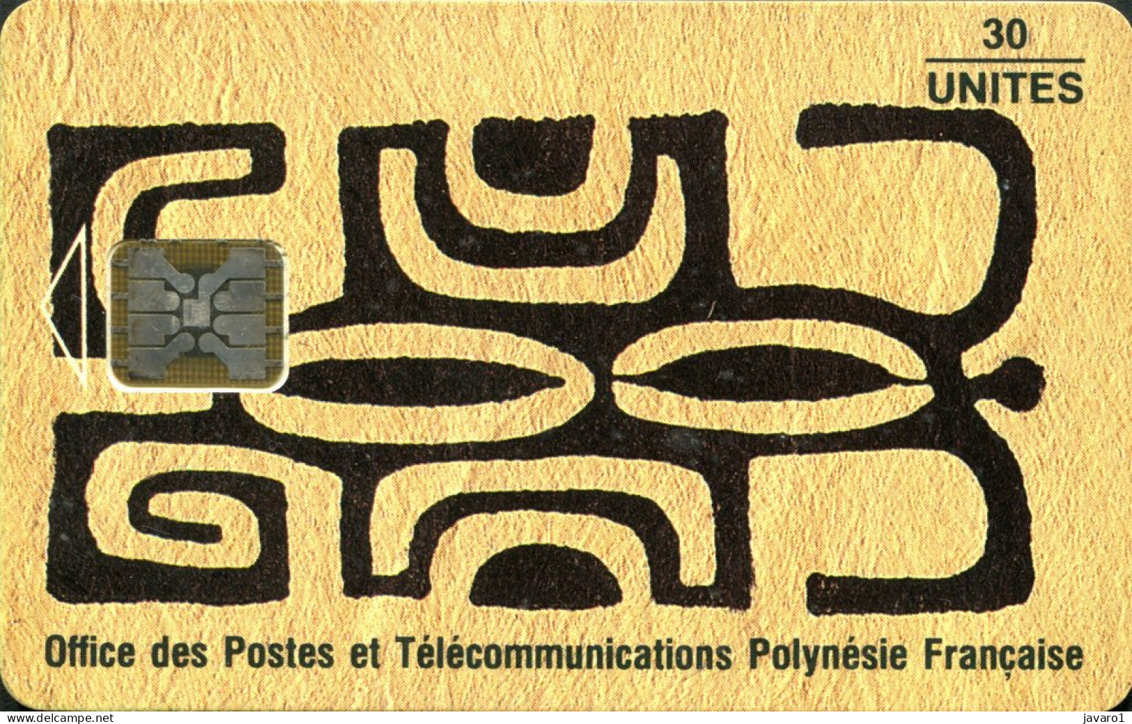 FR. POLYNESIA : FP020  30 Honu Kakaa (mi Lezard - Mi Tortue)) ( Batch: C3C043446) USED - Polynésie Française