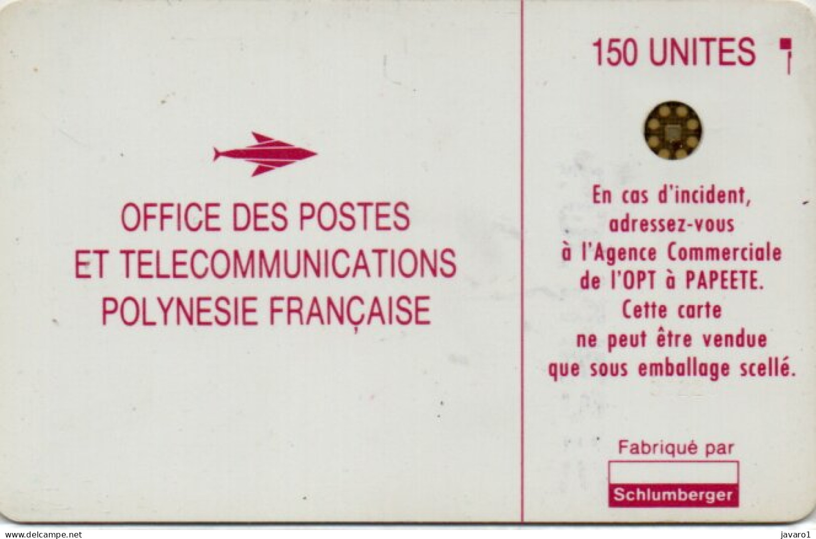 FR. POLYNESIA : FP009C 150 Vahine Purple 1992 ( Batch: 40245) USED - Polynésie Française