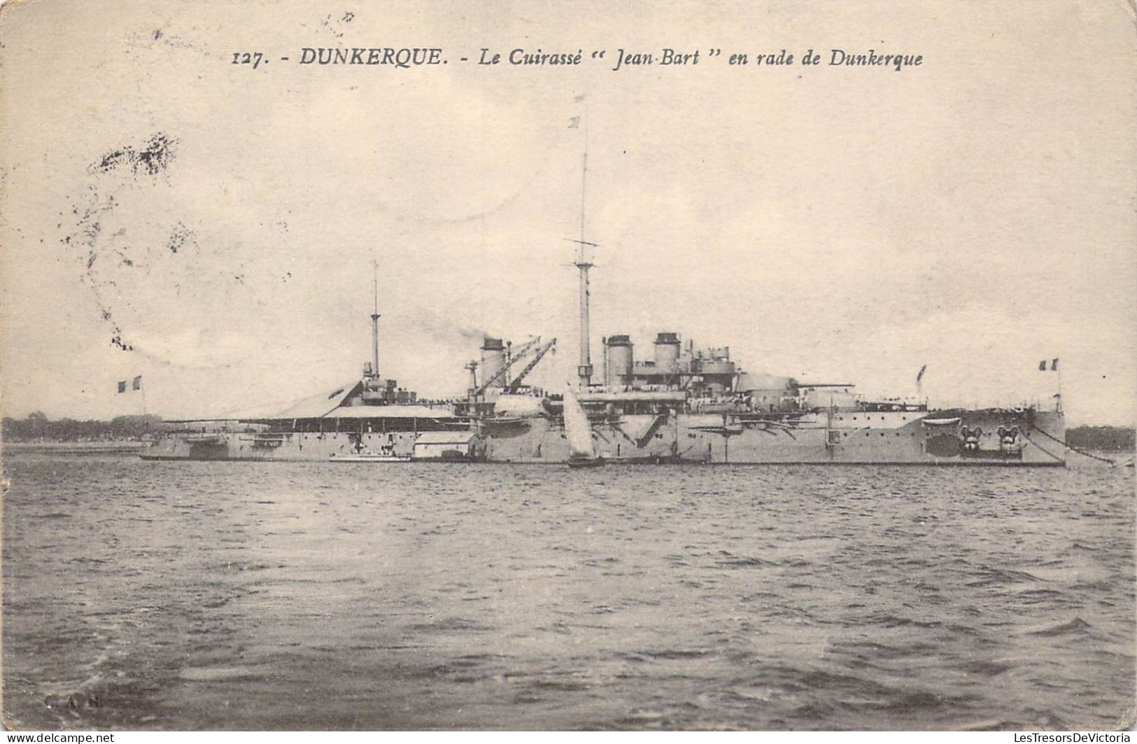 FRANCE - 59 - Dunkerque - Le Cuirassé " Jean Bart " En Rade De Dunkerque - Carte Postale Ancienne - Dunkerque