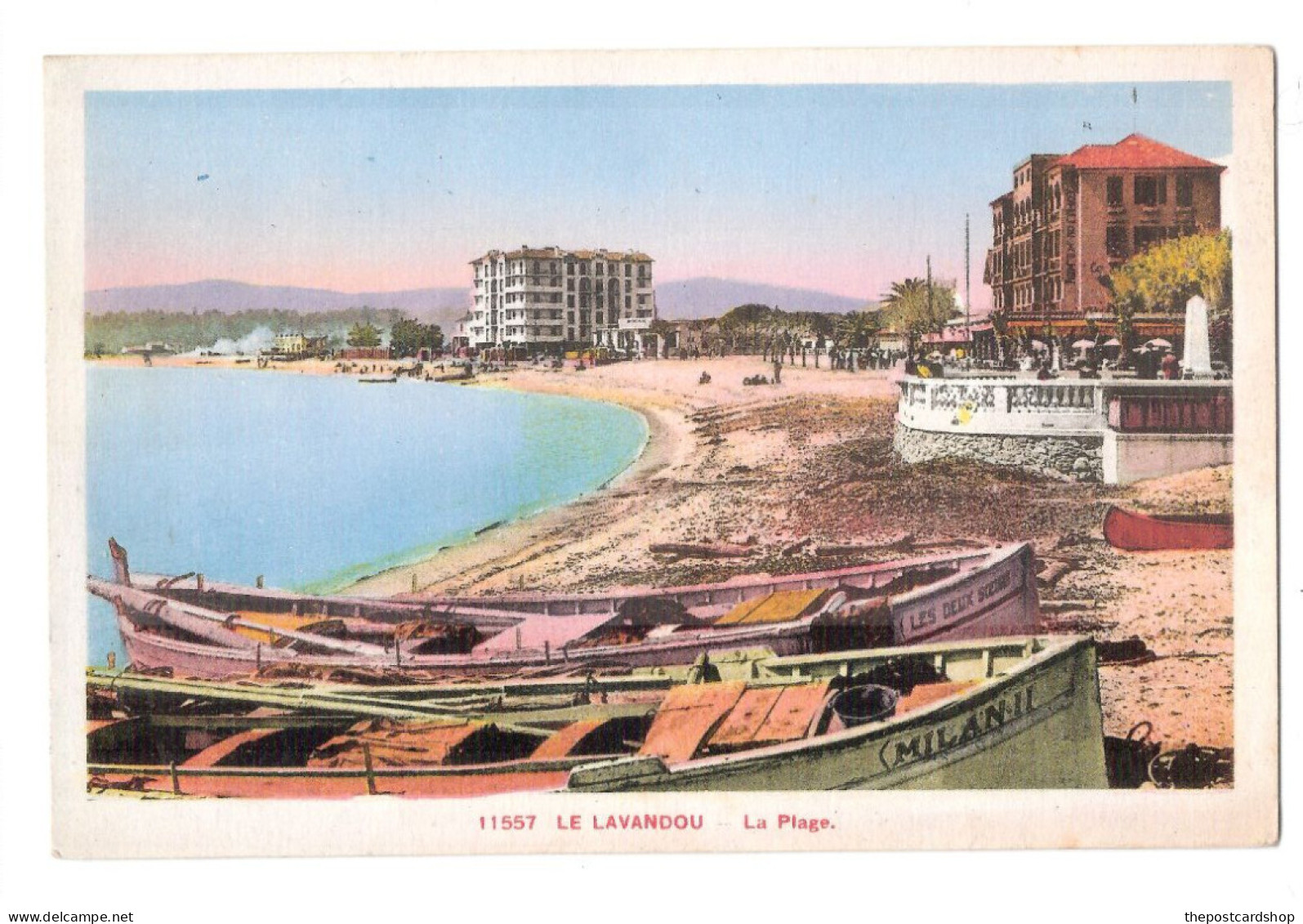 83 LE LAVANDOU La Plage  Fishing Boats Unused - Le Lavandou