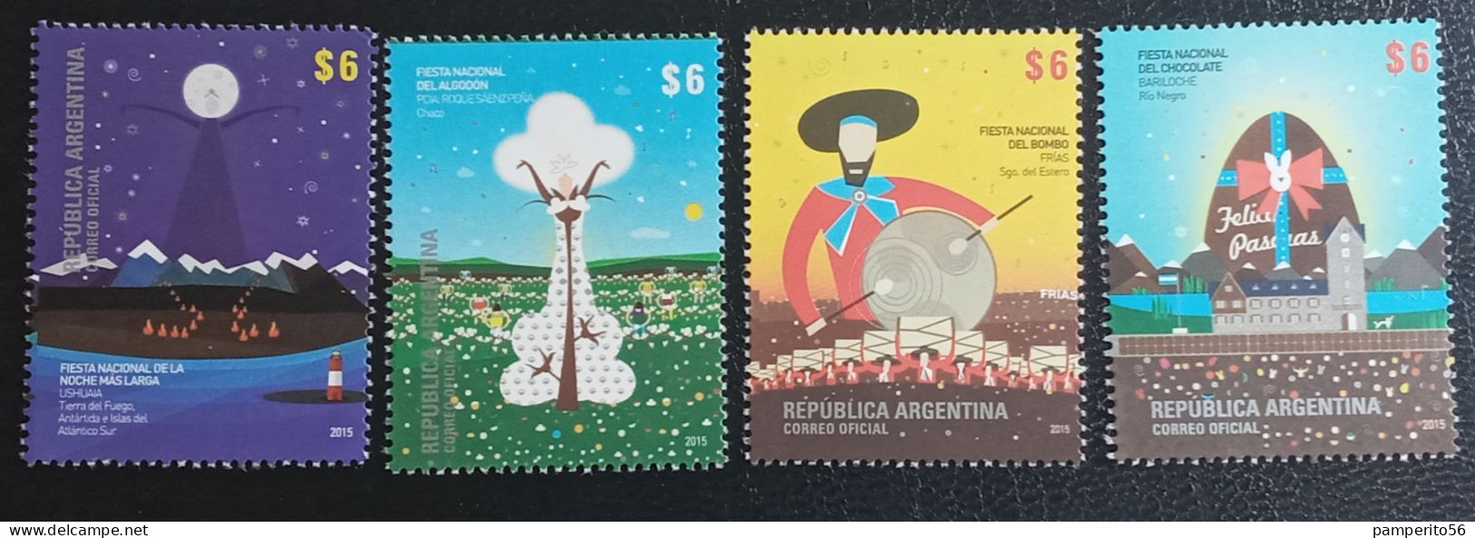 ARGENTINA - AÑO 2015 - Fiestas Populares.  MNH - Unused Stamps
