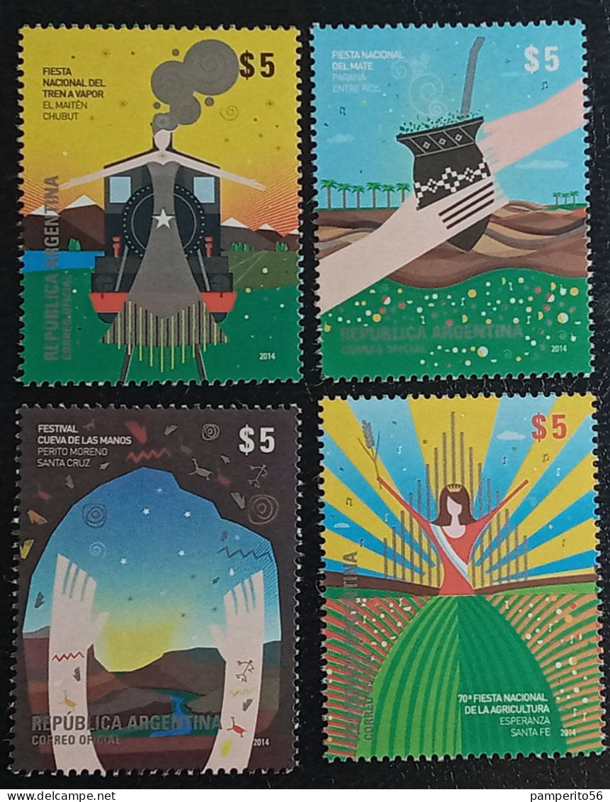 ARGENTINA - AÑO 2014 - Fiestas Populares.  MNH - Unused Stamps