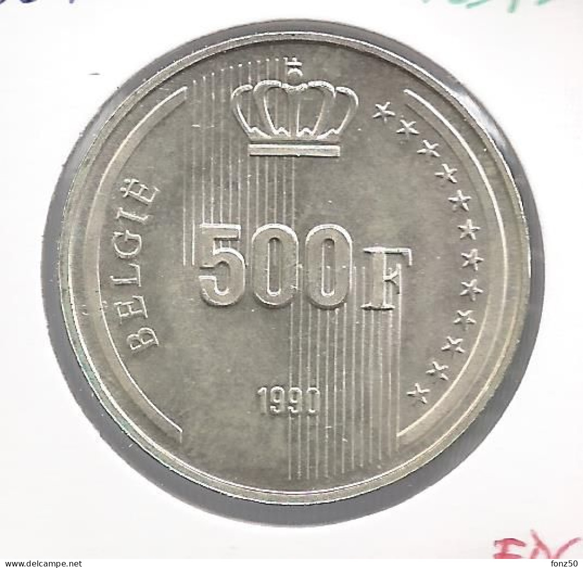 BOUDEWIJN * 500 Frank 1990 Vlaams * F D C * Nr 12375 - 500 Francs