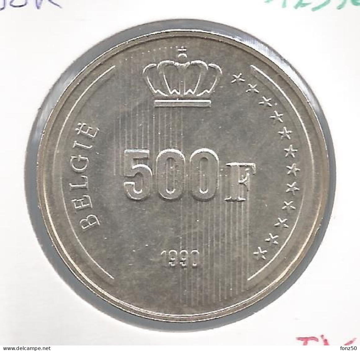 BOUDEWIJN * 500 Frank 1990 Vlaams * F D C * Nr 12376 - 500 Francs