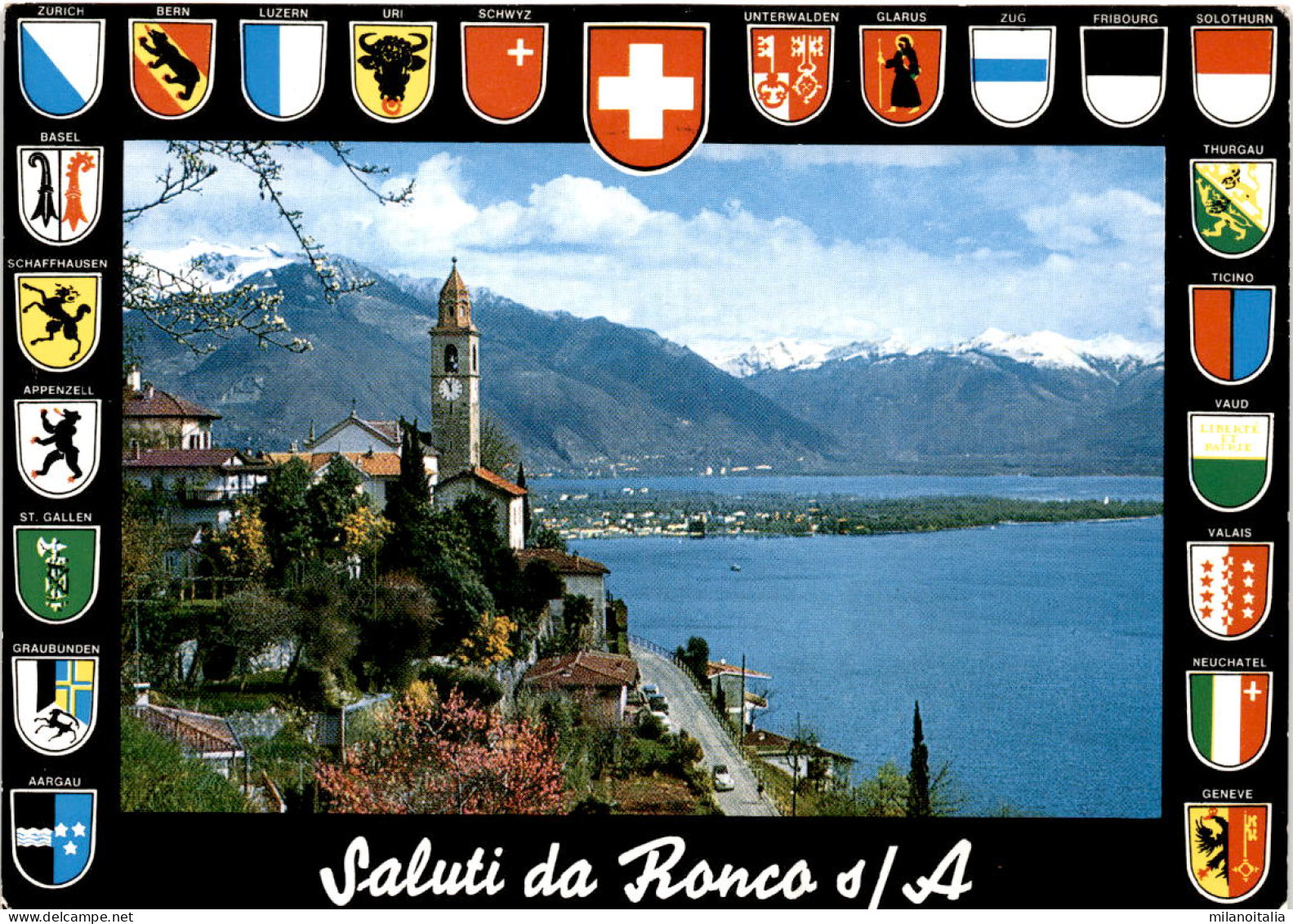 Saluti Da Ronco S/ A. (9165) * 10. 4. 1991 - Ronco Sopra Ascona