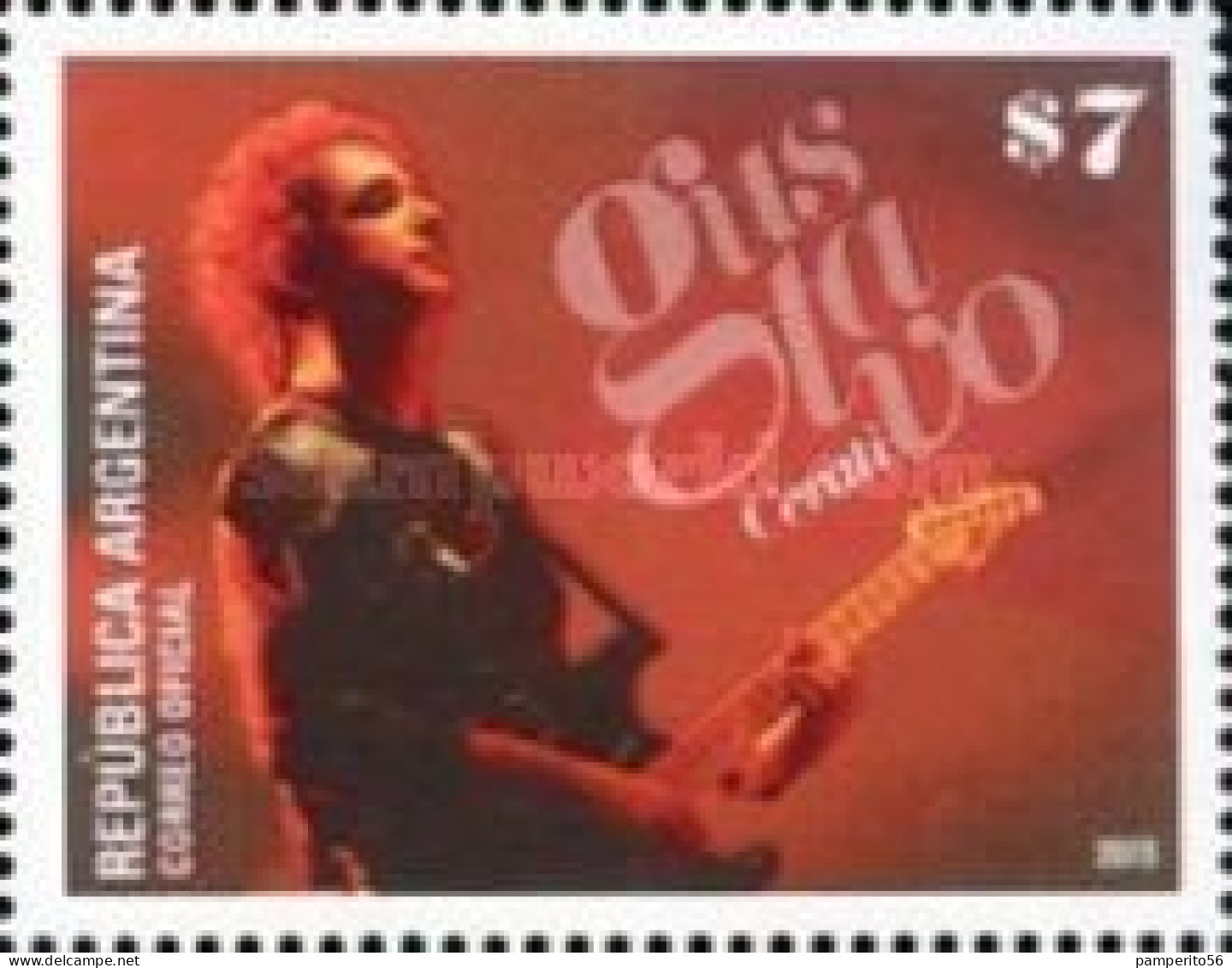 ARGENTINA - AÑO 2015 -Música. Gustavo Cerati, 1.959 - 2.014 - Sello MNH - Unused Stamps