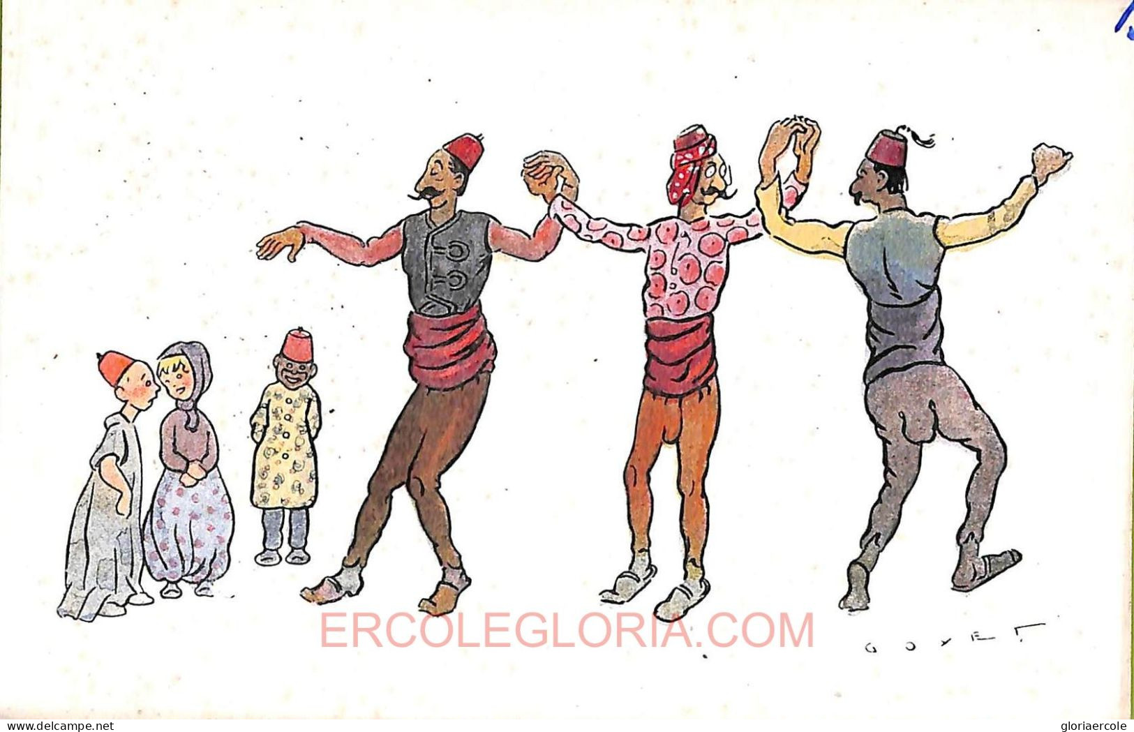 Ac9152  - GREECE - VINTAGE POSTCARD - ETHNIC Illustrated HUMOUR - Europa