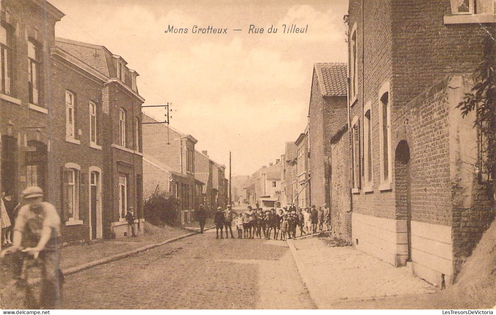 BELGIQUE - MONS CROTTEUX - Rue Du Tilleul - Edit Henri Kaquet - Carte Postale Ancienne - Autres & Non Classés