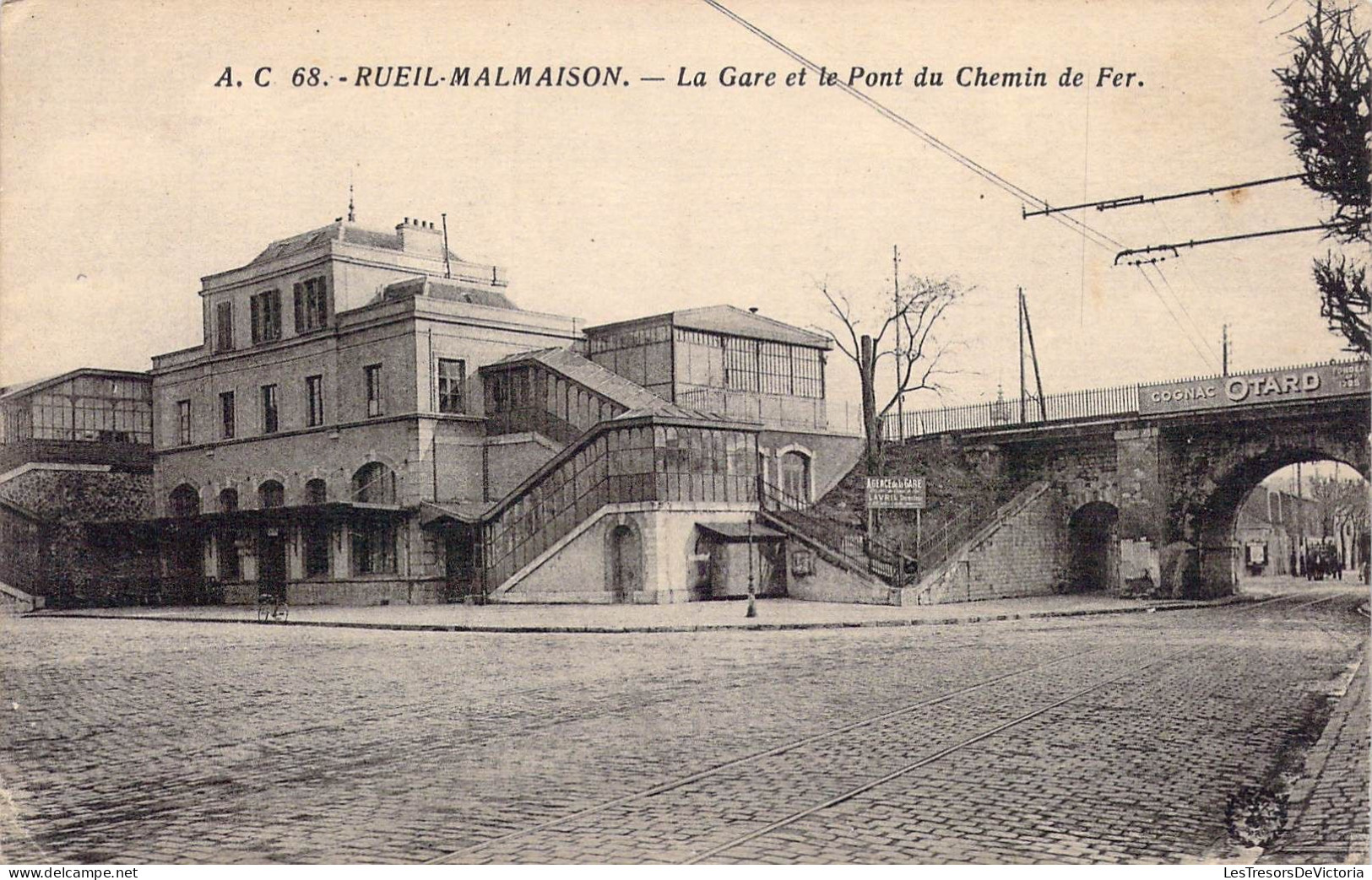 FRANCE - 92 - Rueil-Malmaison - La Gare Et Le Pont Du Chemin De Fer - Carte Postale Ancienne - Rueil Malmaison