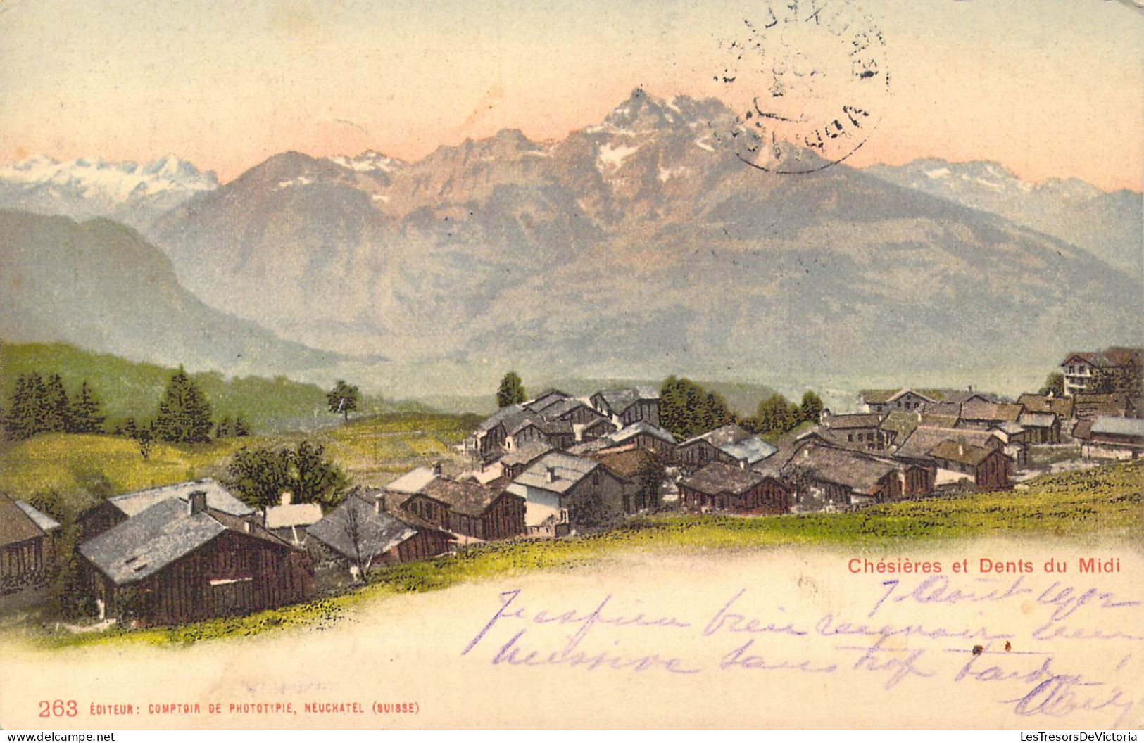 SUISSE - Chésières Et Dents Du Midi - Carte Postale Ancienne - Altri & Non Classificati