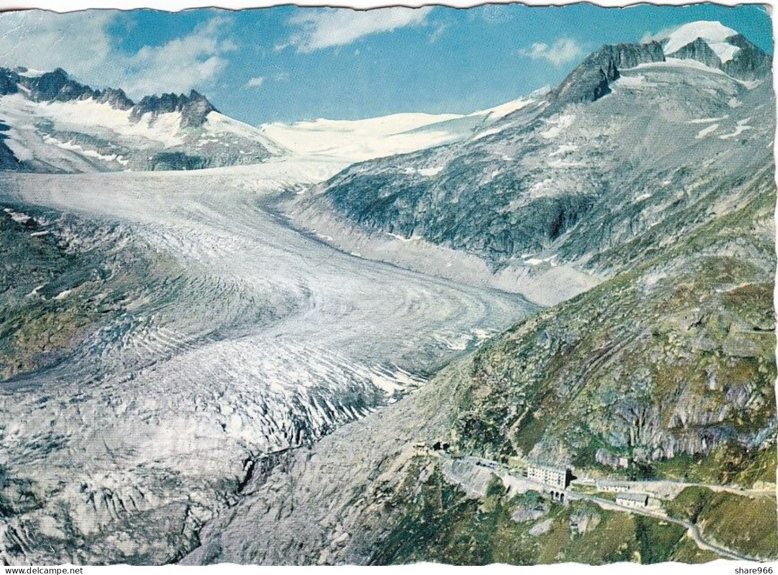 Rhonegletcher (Rhone Glacier) Und Galenstock (Switzerland), Nice Postcard Sent To Kupljenovo (Croatia) - Lens