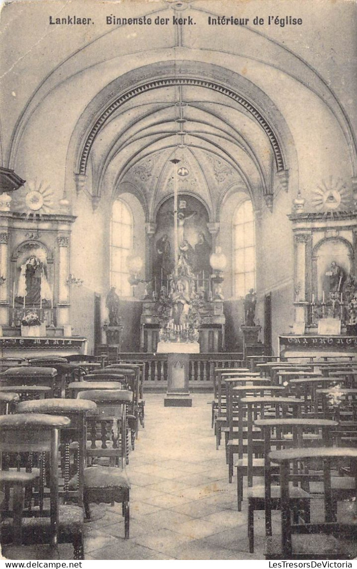 BELGIQUE - LANKLAER - Intérieur De L'église - Carte Postale Ancienne - Altri & Non Classificati