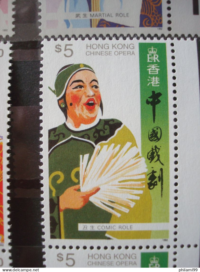 HONG KONG 1992 MNH** 12x CHINESE OPERA - Collections, Lots & Series