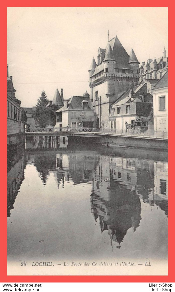 LOCHES (37) Petit lot de 9 cpa - Tombeau Agnès Sorel - Château Royal  