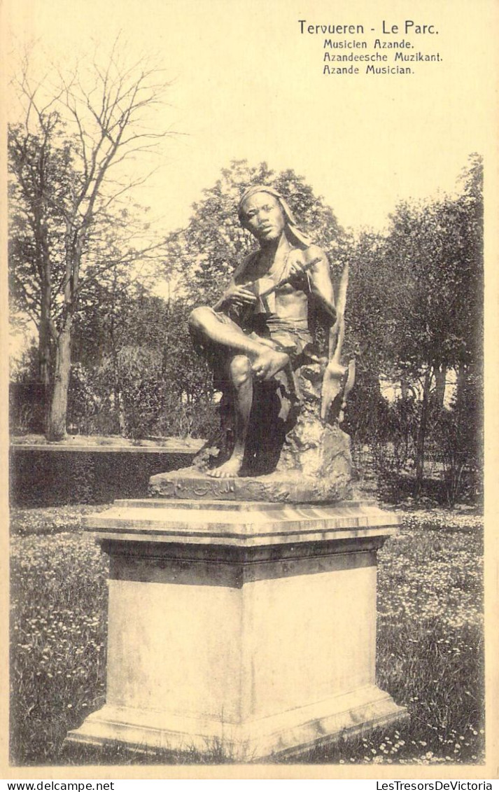 BELGIQUE - Tervueren - Le Parc - Musicien Azande - Carte Postale Ancienne - Tervuren