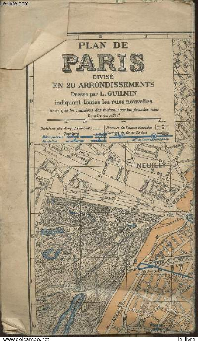 Plan De Paris Divisé En 20 Arrondissements Au 20.000e - Guilmin L. - 0 - Maps/Atlas