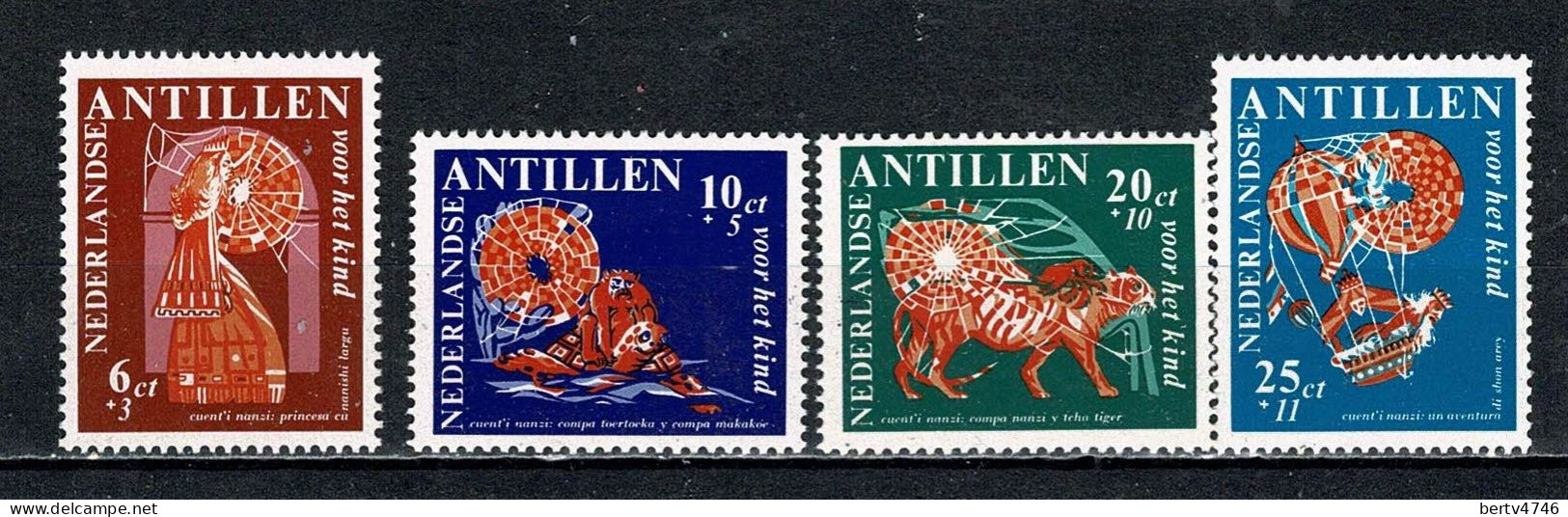 Ned. Antillen 1967 NVPH 389/92**, Yv. 374/77** MNH - Antilles