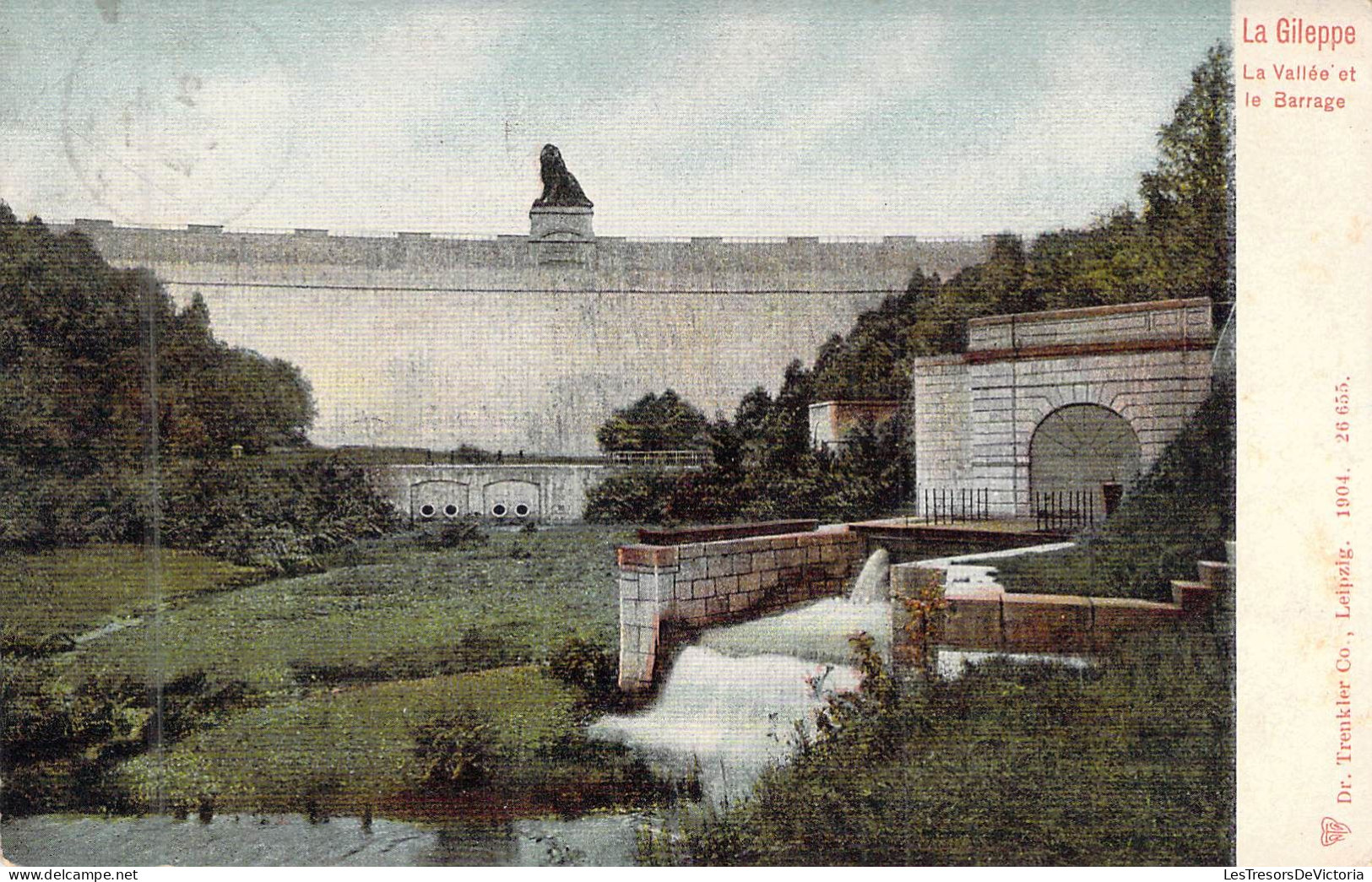 BELGIQUE - GILEPPE - La Vallée Et Le Barrage - Carte Postale Ancienne - Gileppe (Dam)