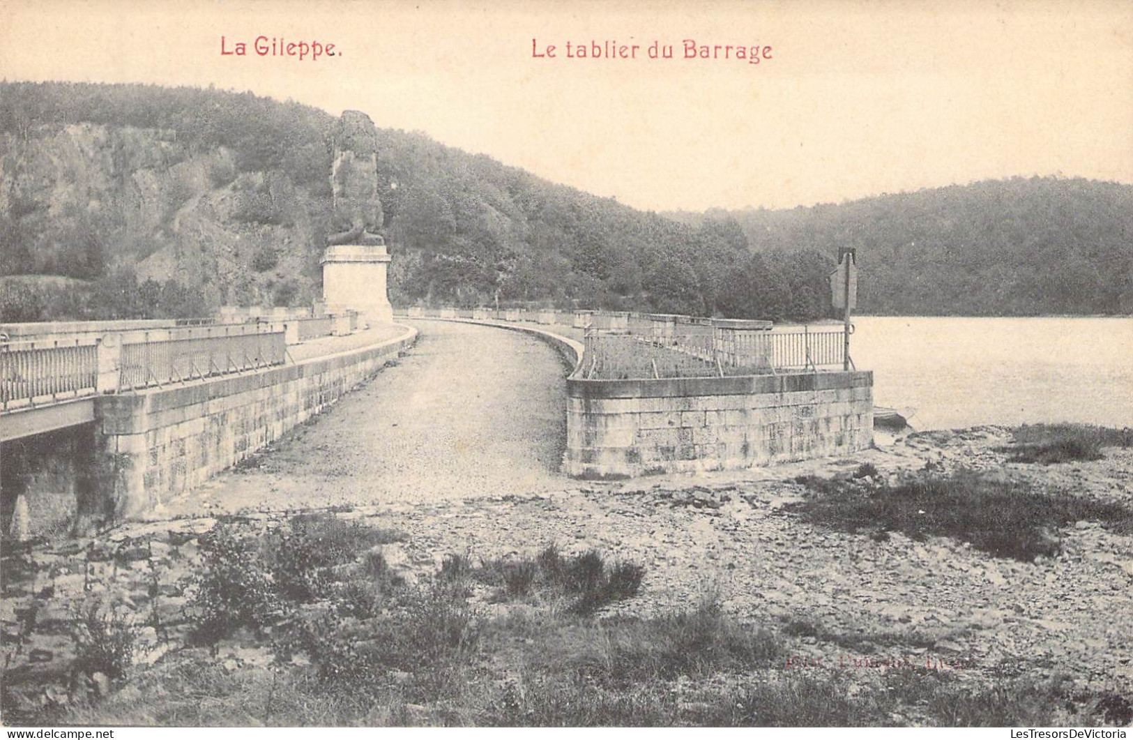 BELGIQUE - GILEPPE - Le Tablier Du Barrage - Publicité Chocolat Blumer Anvers - Carte Postale Ancienne - Gileppe (Dam)