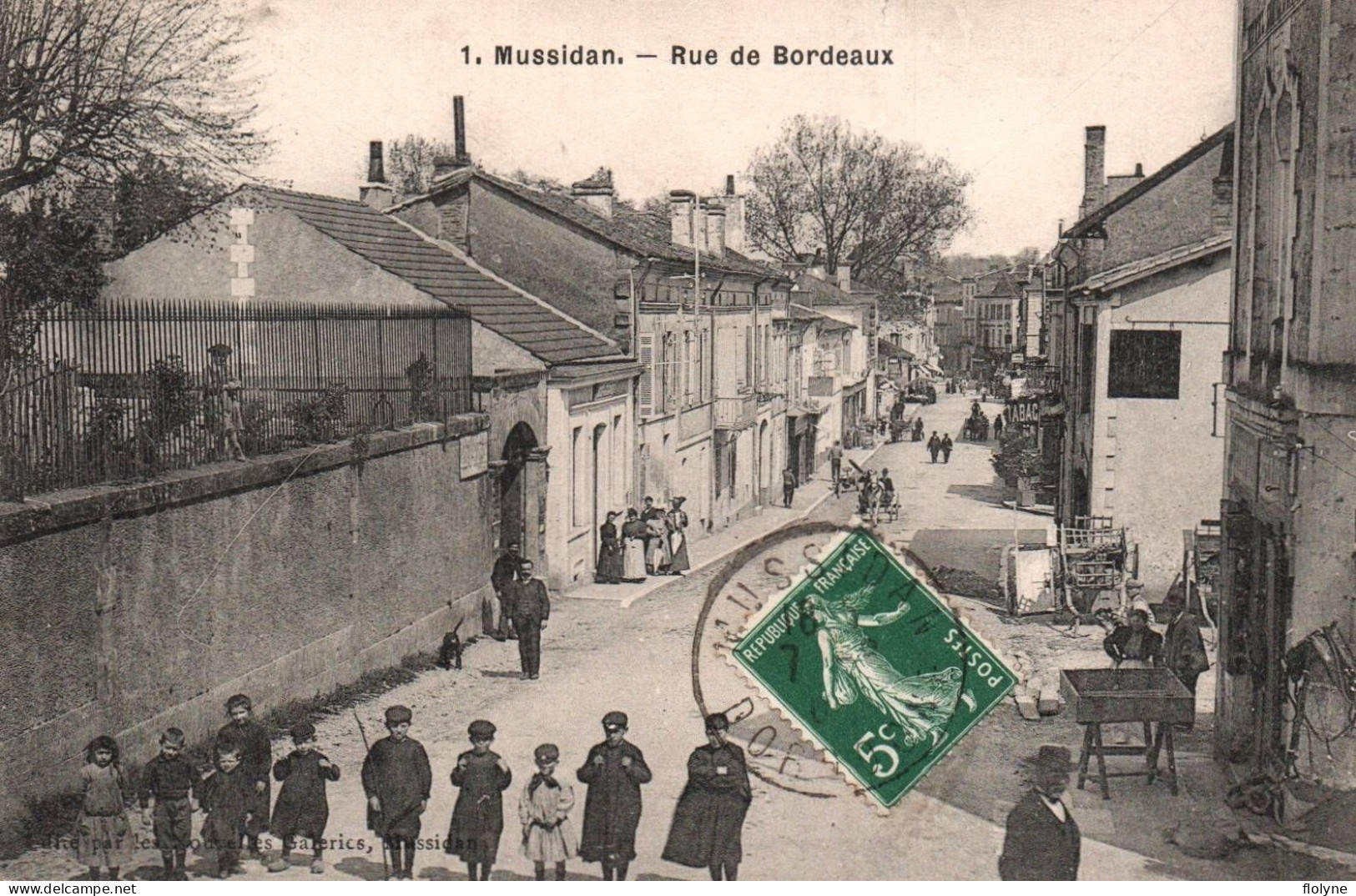 Mussidan - La Rue De Bordeaux - Sellerie Bourrellerie - Les Villageois - Mussidan