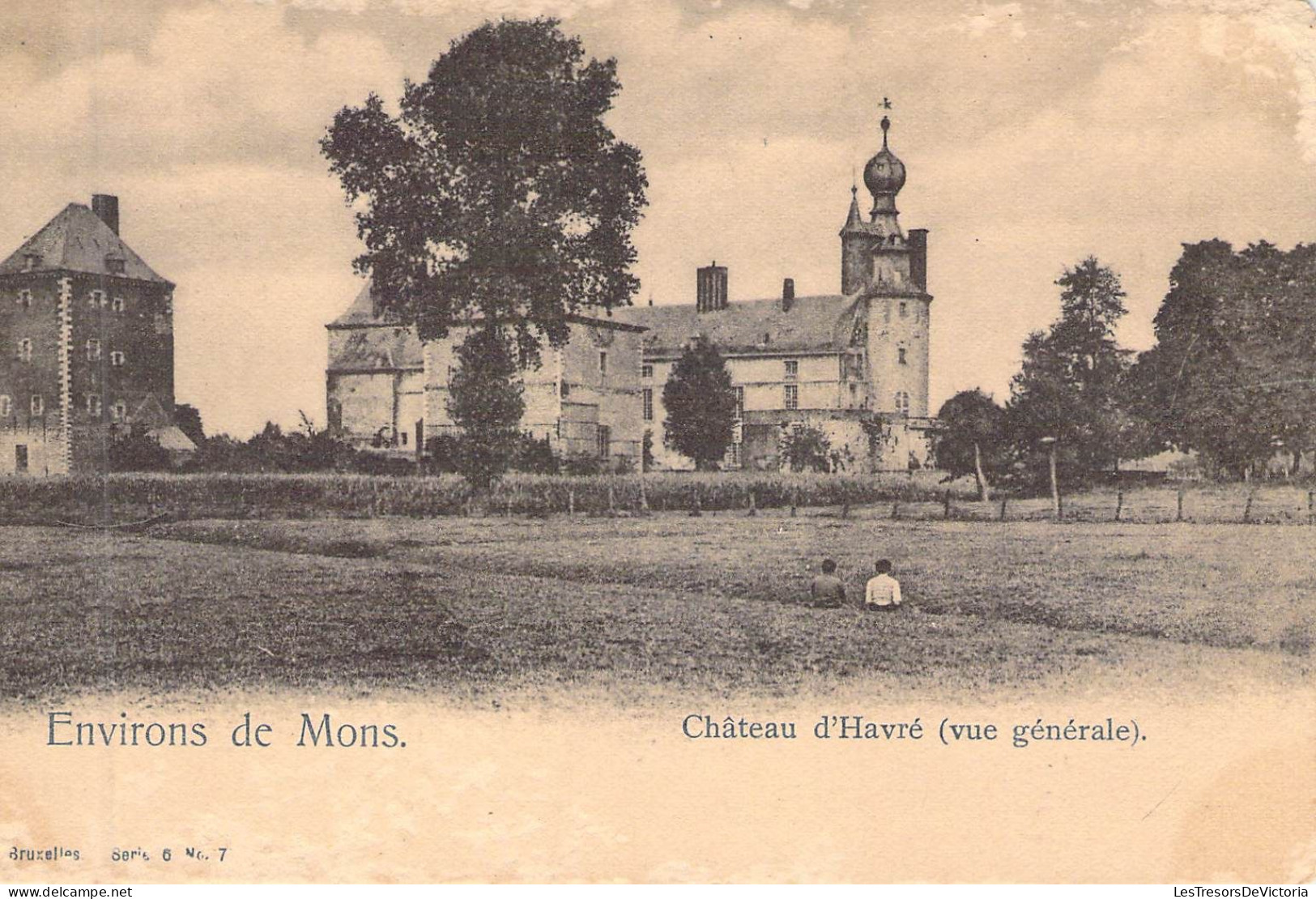 BELGIQUE - MONS - Château D'Havré - Vue Générale - Carte Postale Ancienne - Mons