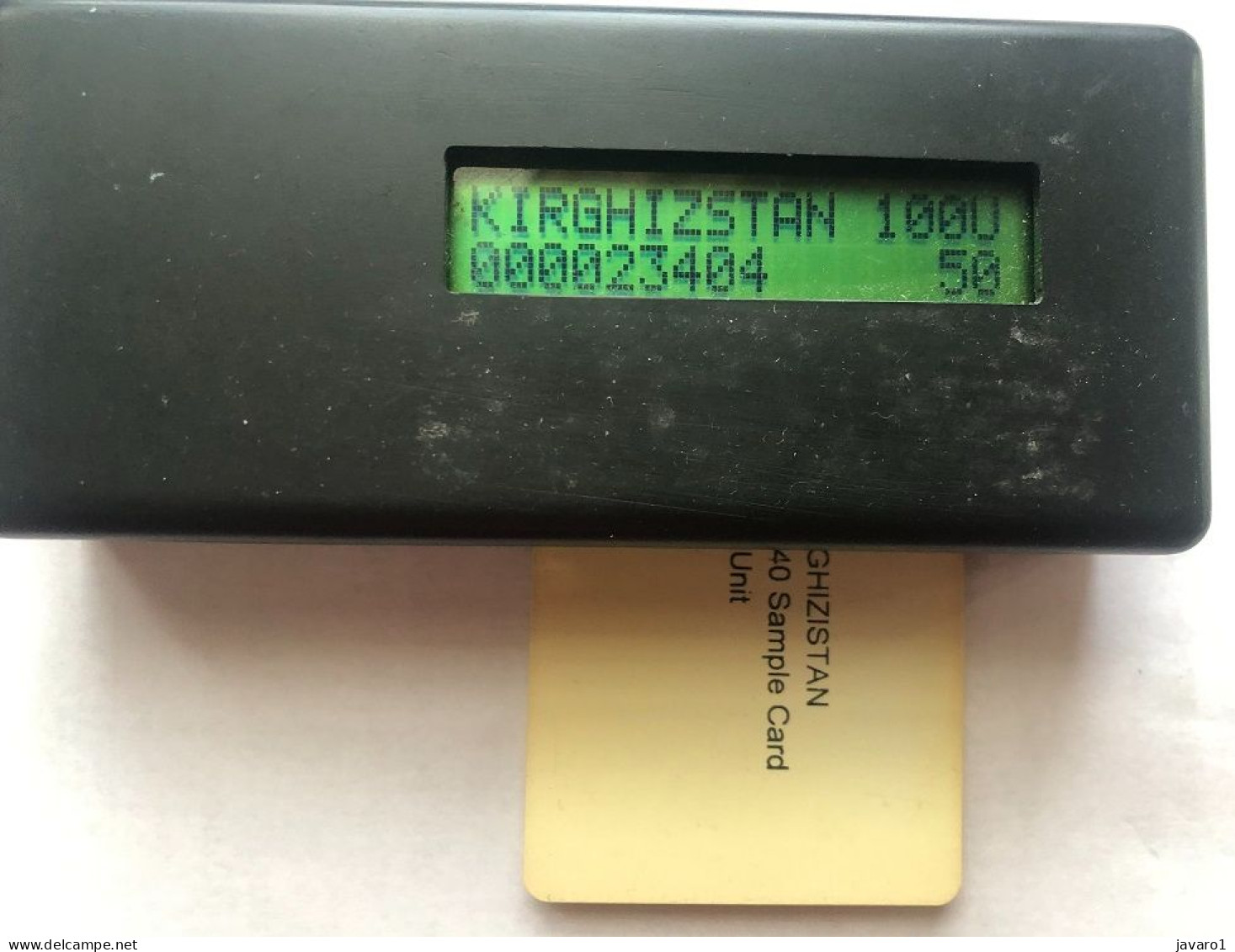 KIRGYSTAN : KYR-TST-0003 100 KIRGHIZISTAN FE240 Sample Card 100 Unit ( Batch: 00023404) MINT - Kirgisistan