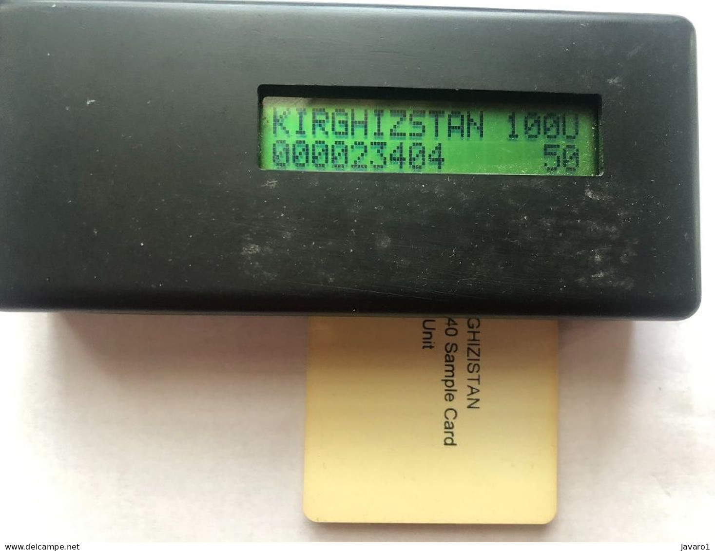 KIRGYSTAN : KYR-TST-0003 100 KIRGHIZISTAN FE240 Sample Card 100 Unit ( Batch: 00023404) MINT - Kirghizistan