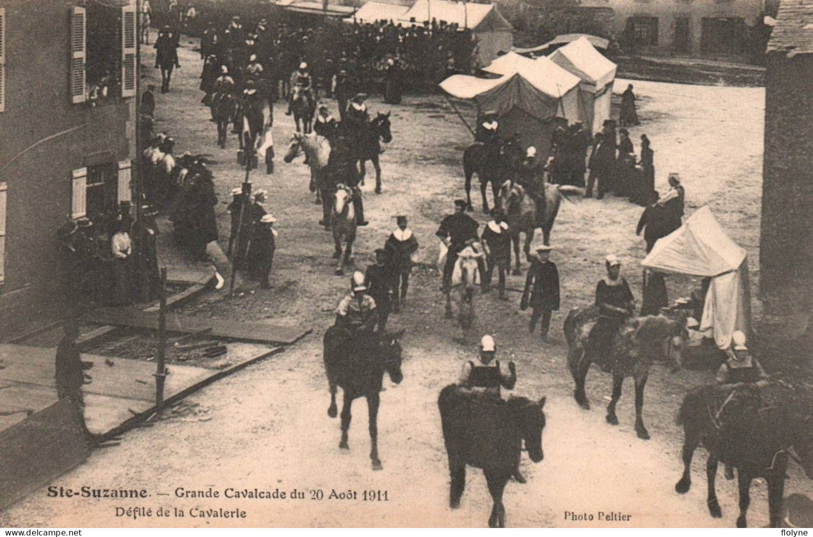 Sainte Suzanne - Grande Cavalcade Du 20 Août 1911 - Défilé De La Cavalerie - Fête Locale - Sainte Suzanne