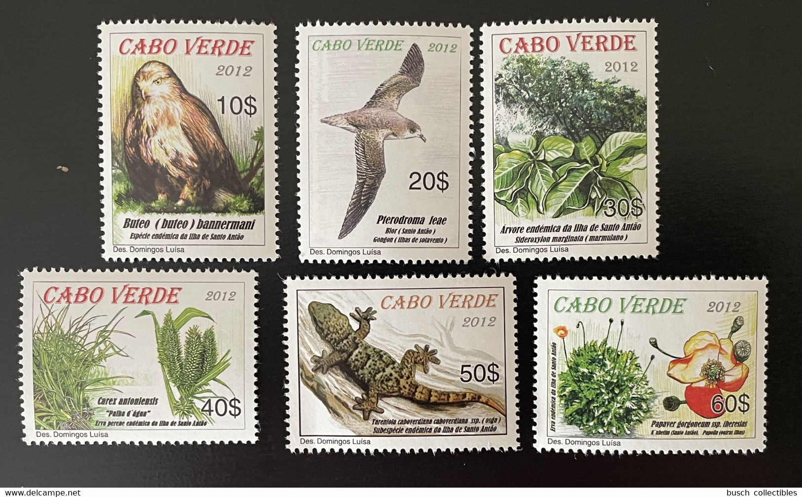 Cape Verde Cabo Verde 2012 Mi. 1002 - 1008 Areas Protegidas De Santo Antao Birds Of Prey Raubvögel Rapaces Oiseaux Vögel - Cape Verde