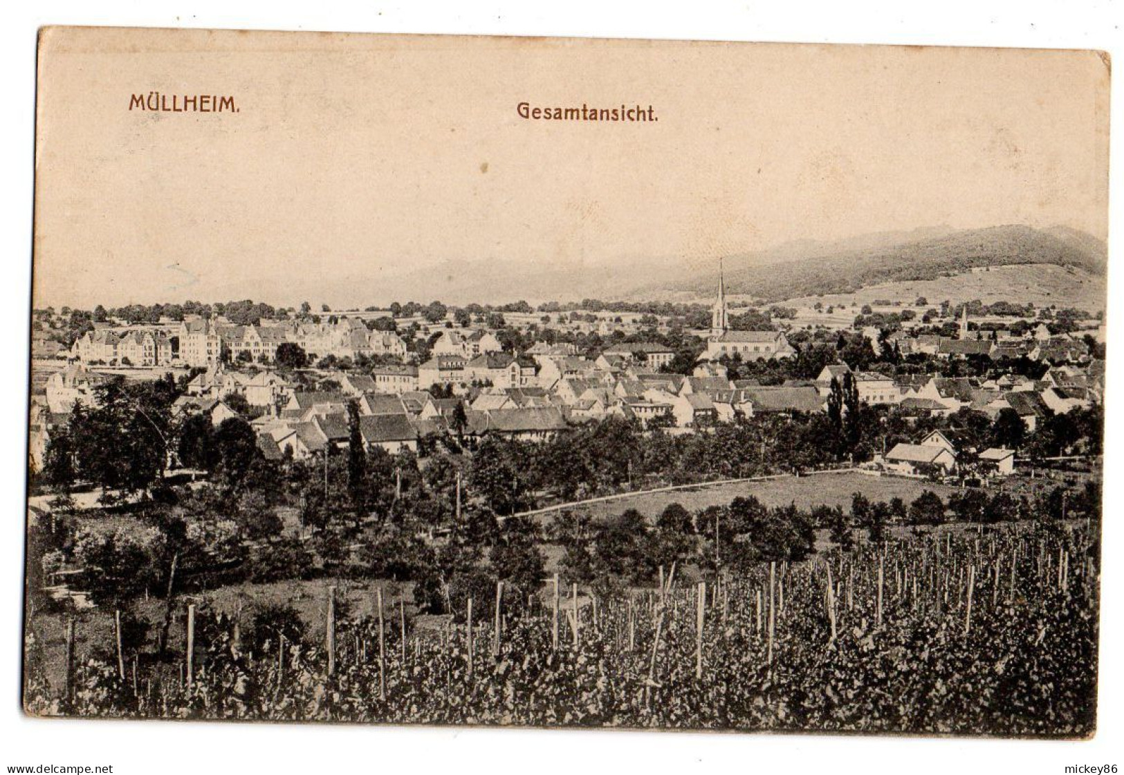 Allemagne--MUELLHEIM --1916--Gesamtansicht......cachet - Müllheim
