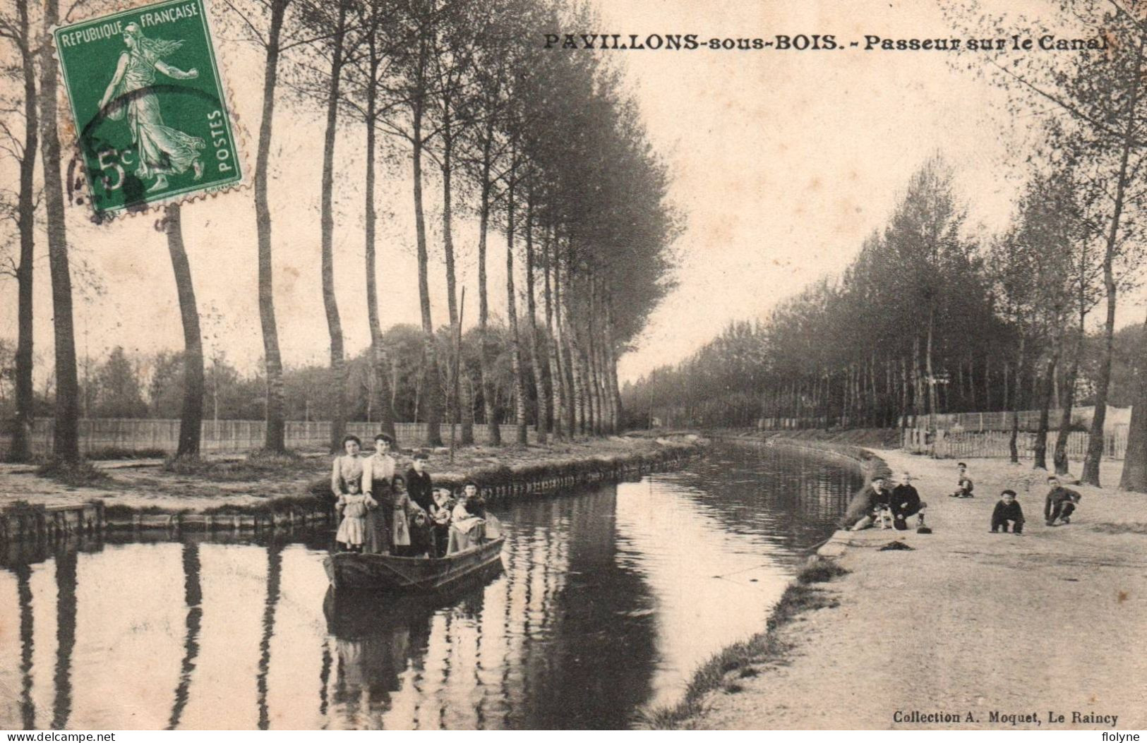 Les Pavillons Sous Bois - Le Passeur Sur Le Canal - Bac - Les Pavillons Sous Bois