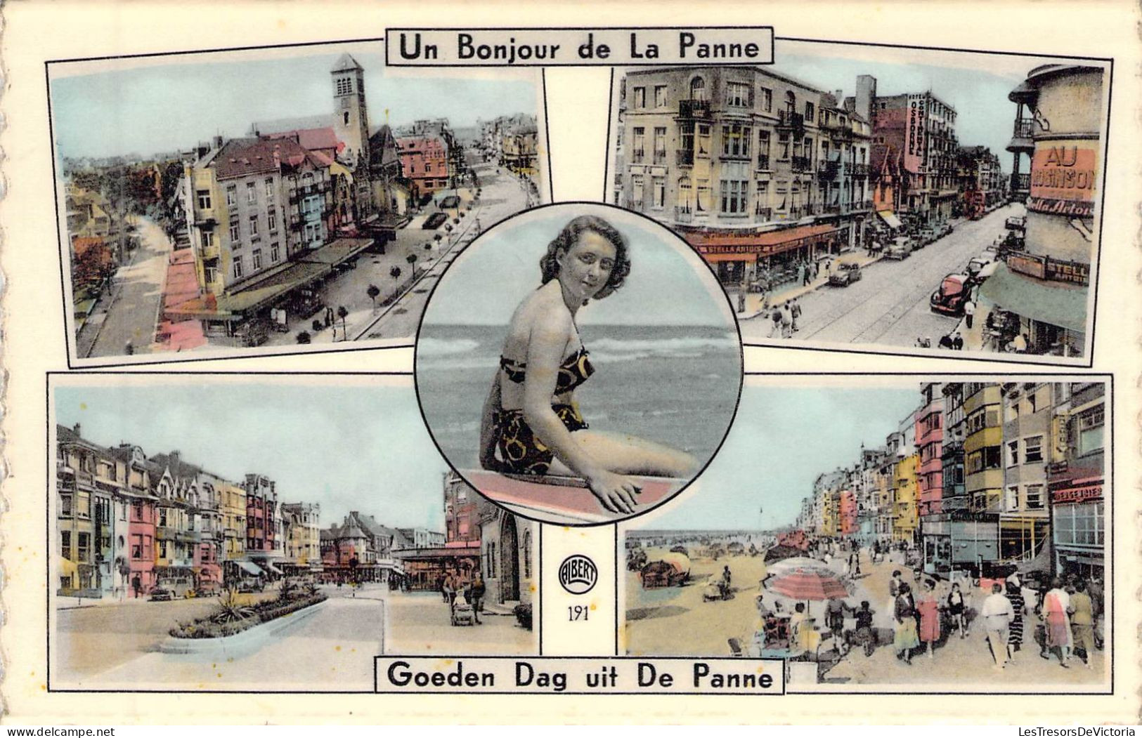 BELGIQUE - LA PANNE - Un Bonjour De La Panne - Multie Vues - Carte Postale Ancienne - Autres & Non Classés