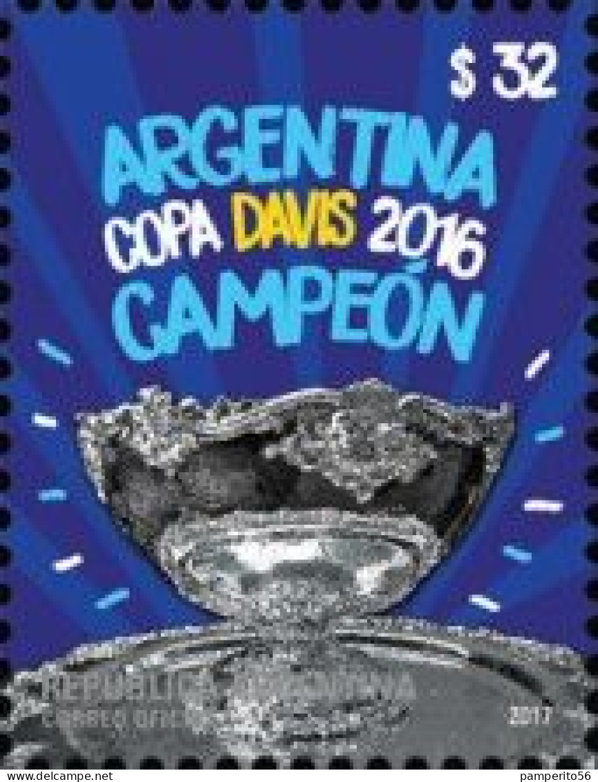 ARGENTINA - AÑO 2017 - Tenis. Argentina Campeón De La Copa Davis. - MNH - Nuevos