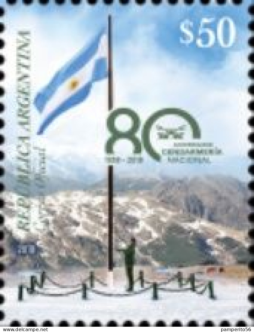 ARGENTINA - AÑO 2018 - 80 Aniversario Del Cuerpo Nacional De Gendarmes.- MNH - Nuovi