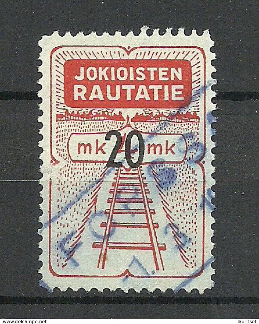 FINLAND FINNLAND 1946-1953 JOKIOISTEN Railway Packet Stamp O - Postpaketten