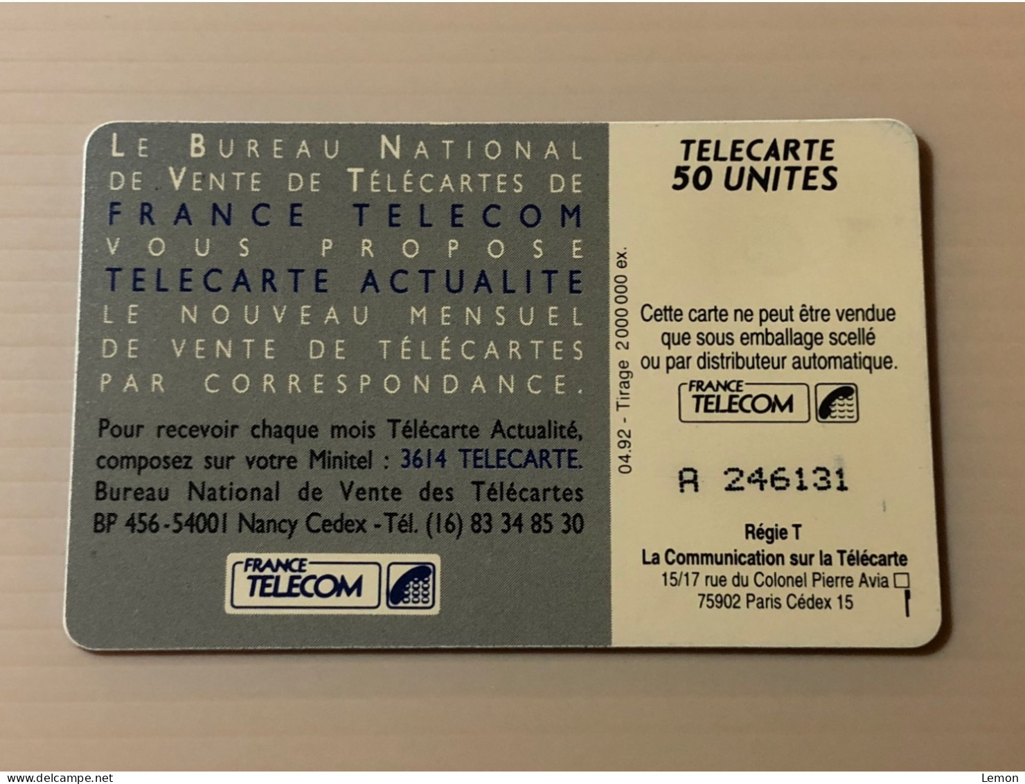 France Telecom Chip Telecarte Phonecard - Tele Carte ACTUALITE - Set Of 1 Used Card - Autres & Non Classés