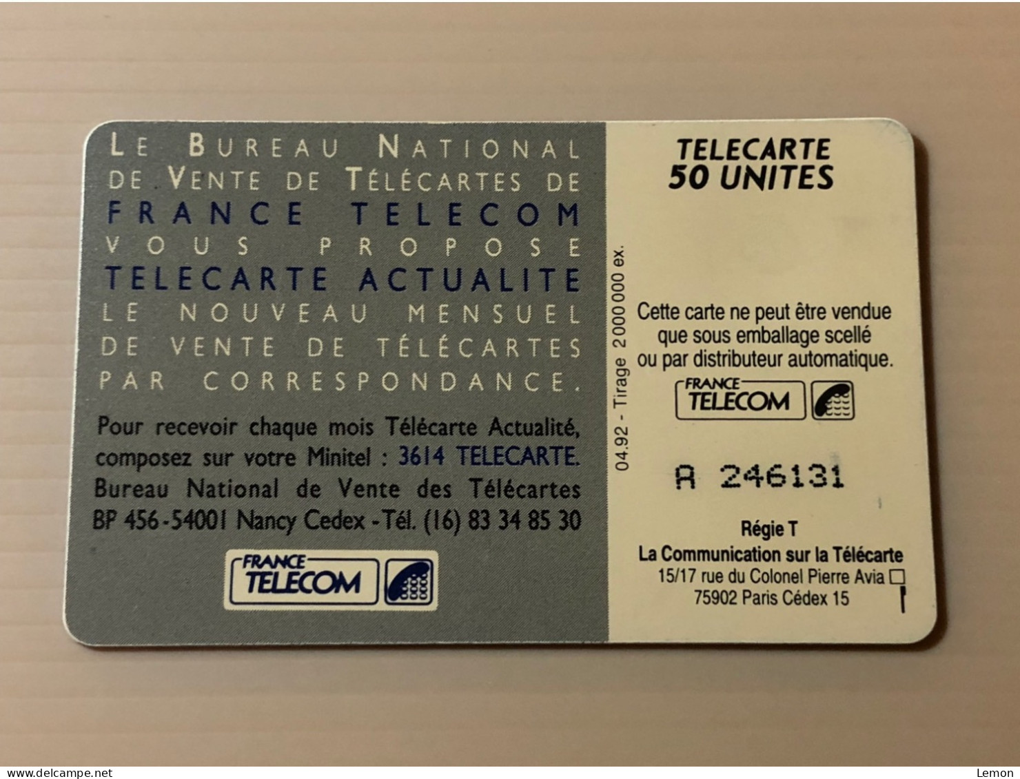 France Telecom Chip Telecarte Phonecard - Tele Carte ACTUALITE - Set Of 1 Used Card - Other & Unclassified