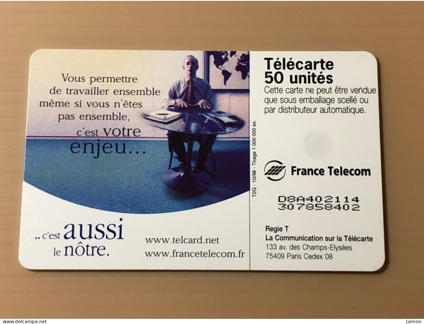 France Telecom Chip Telecarte Phonecard - Semaine Europeenne Du Teletravail - Set Of 1 Used Card - Other & Unclassified