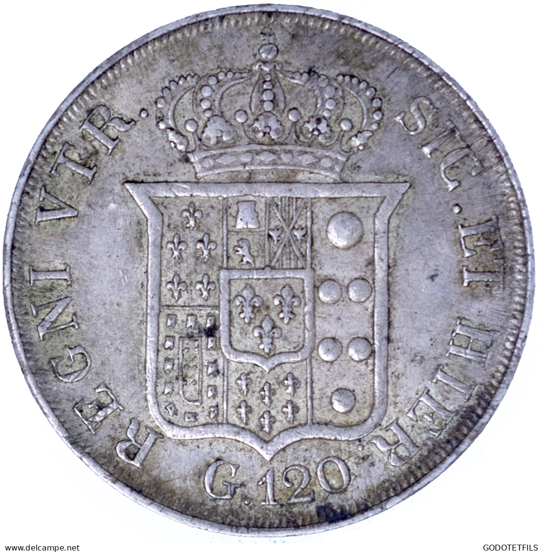 Royaume Des Deux Siciles-120 Grana Ferdinand II 1836 Naples - Sonstige & Ohne Zuordnung